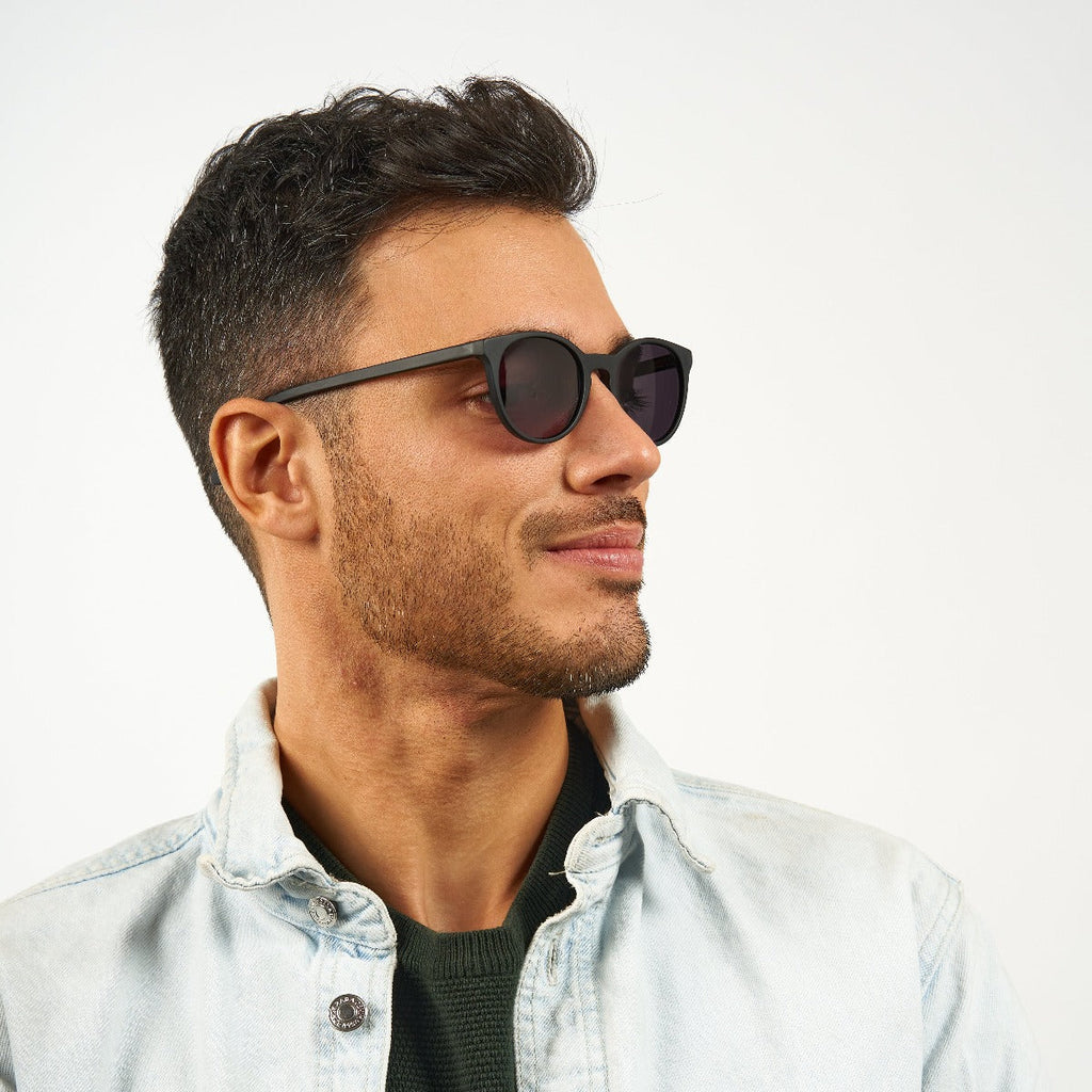 mens orebro black sunglasses - www.luxreaderssweden.com