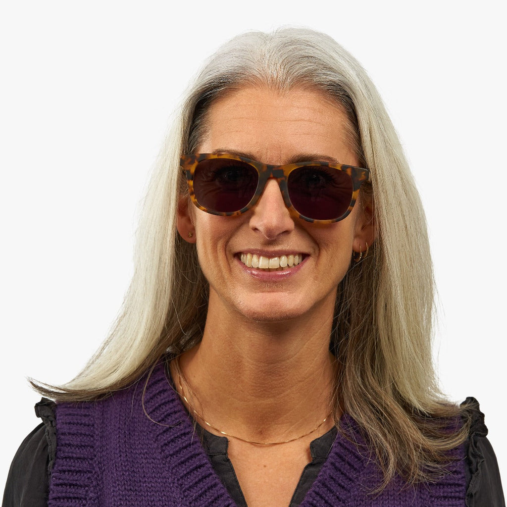 womens malmo light turtle sunglasses - www.luxreaderssweden.com