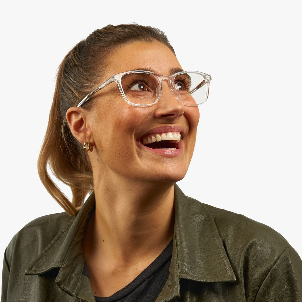 womens ebeltoft crystal white reading glasses - www.luxreaderssweden.com