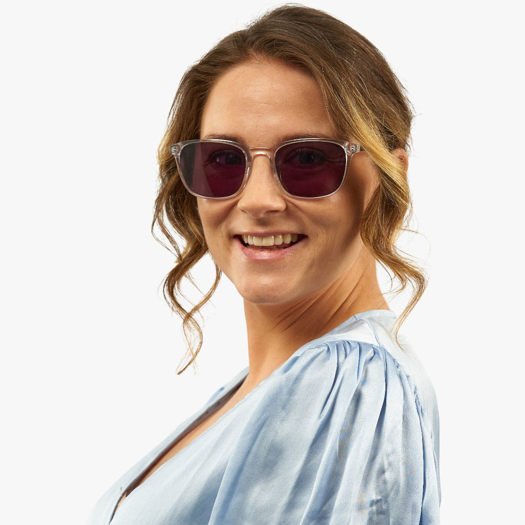 womens ebeltoft crystal white sunglasses - www.luxreaderssweden.com