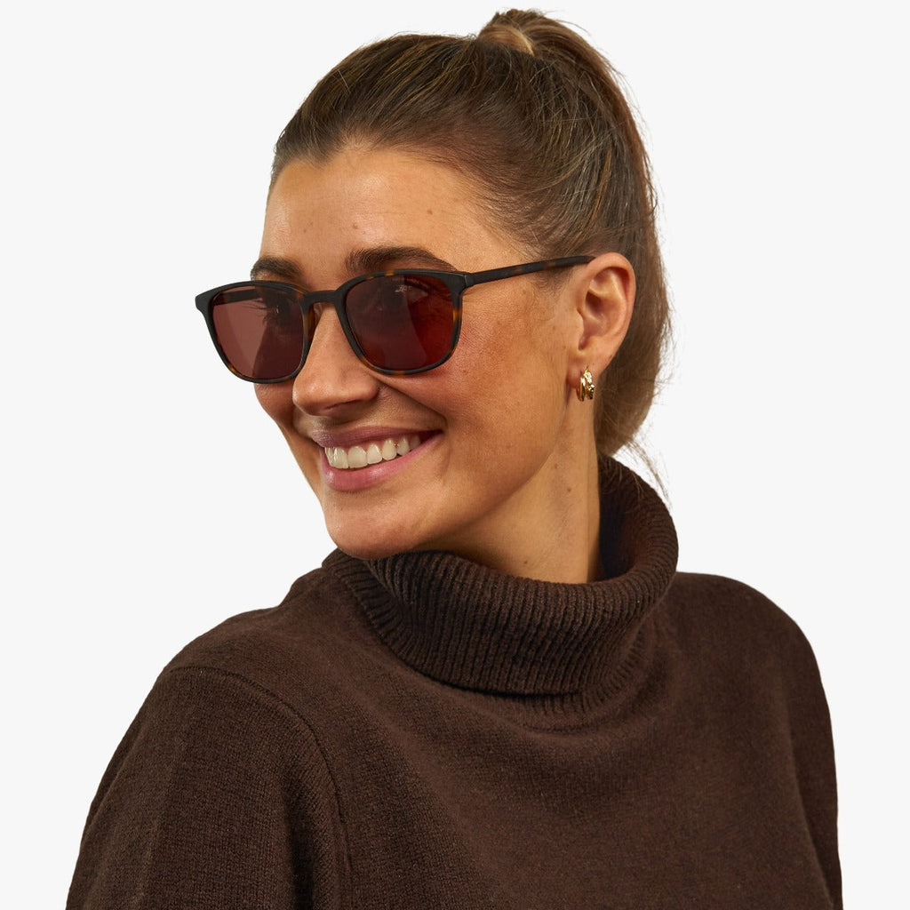 womens ebeltoft dark turtle sunglasses - www.luxreaderssweden.com