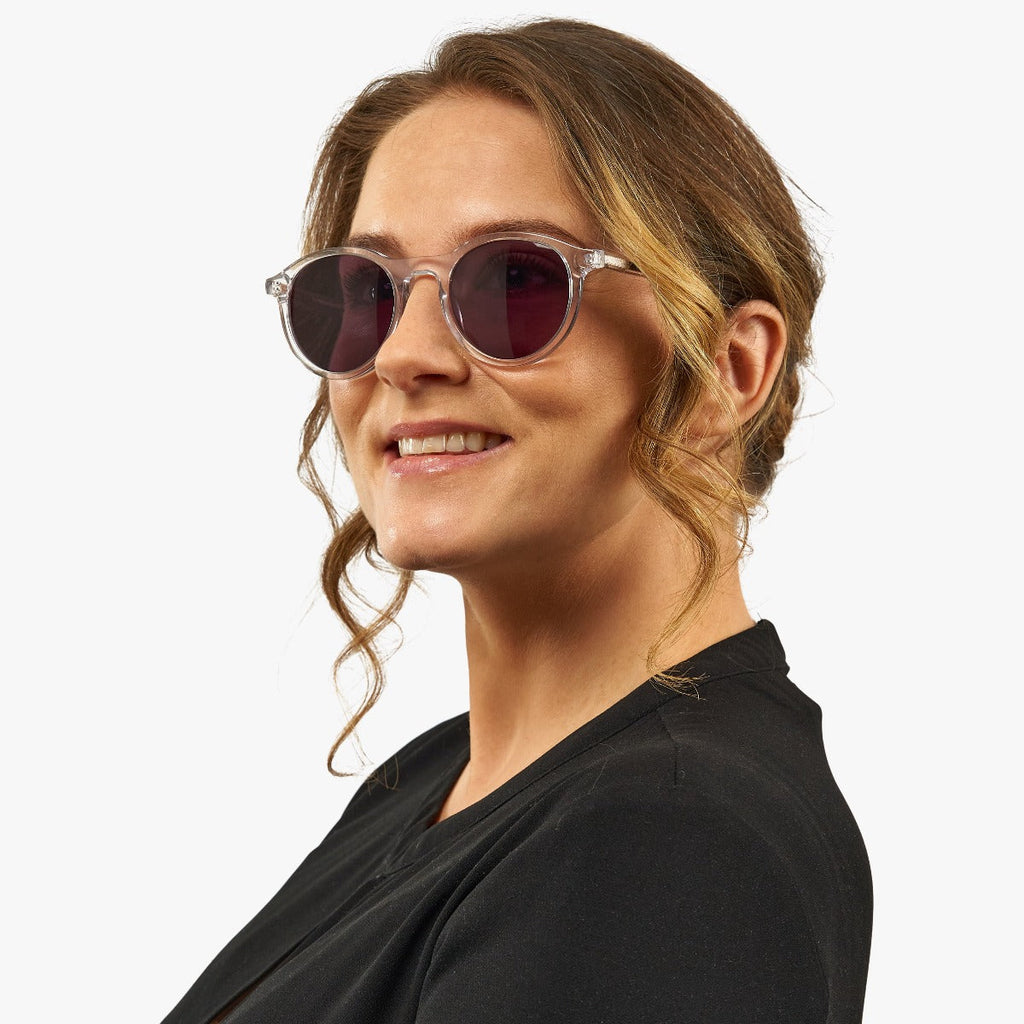 womens lokken crystal white sunglasses - www.luxreaderssweden.com