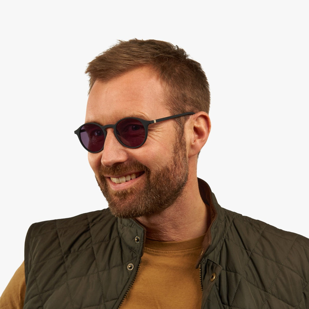 mens laeso black sunglasses - www.luxreaderssweden.com