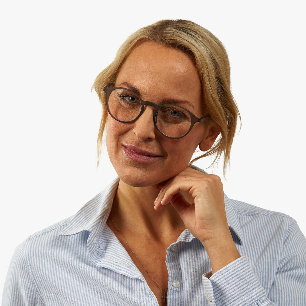 womens laeso grey reading glasses - www.luxreaderssweden.com