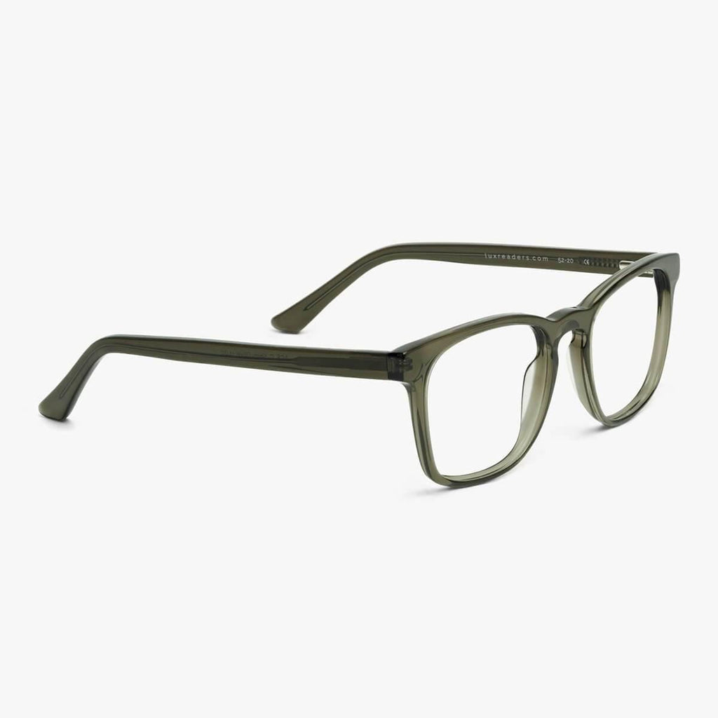 bornholm shiny olive reading glasses - www.luxreaderssweden.com