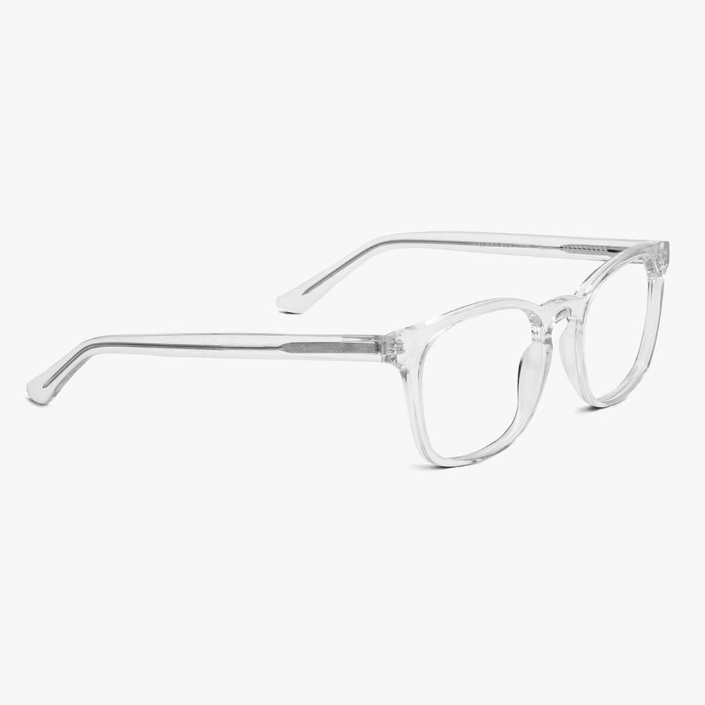 mens bornholm crystal white blue light glasses - www.luxreaderssweden.com