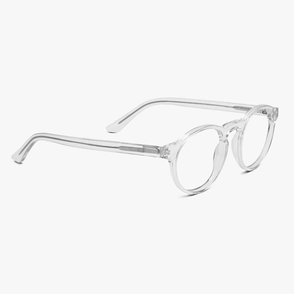 womens trondheim crystal white blue light glasses - www.luxreaderssweden.com