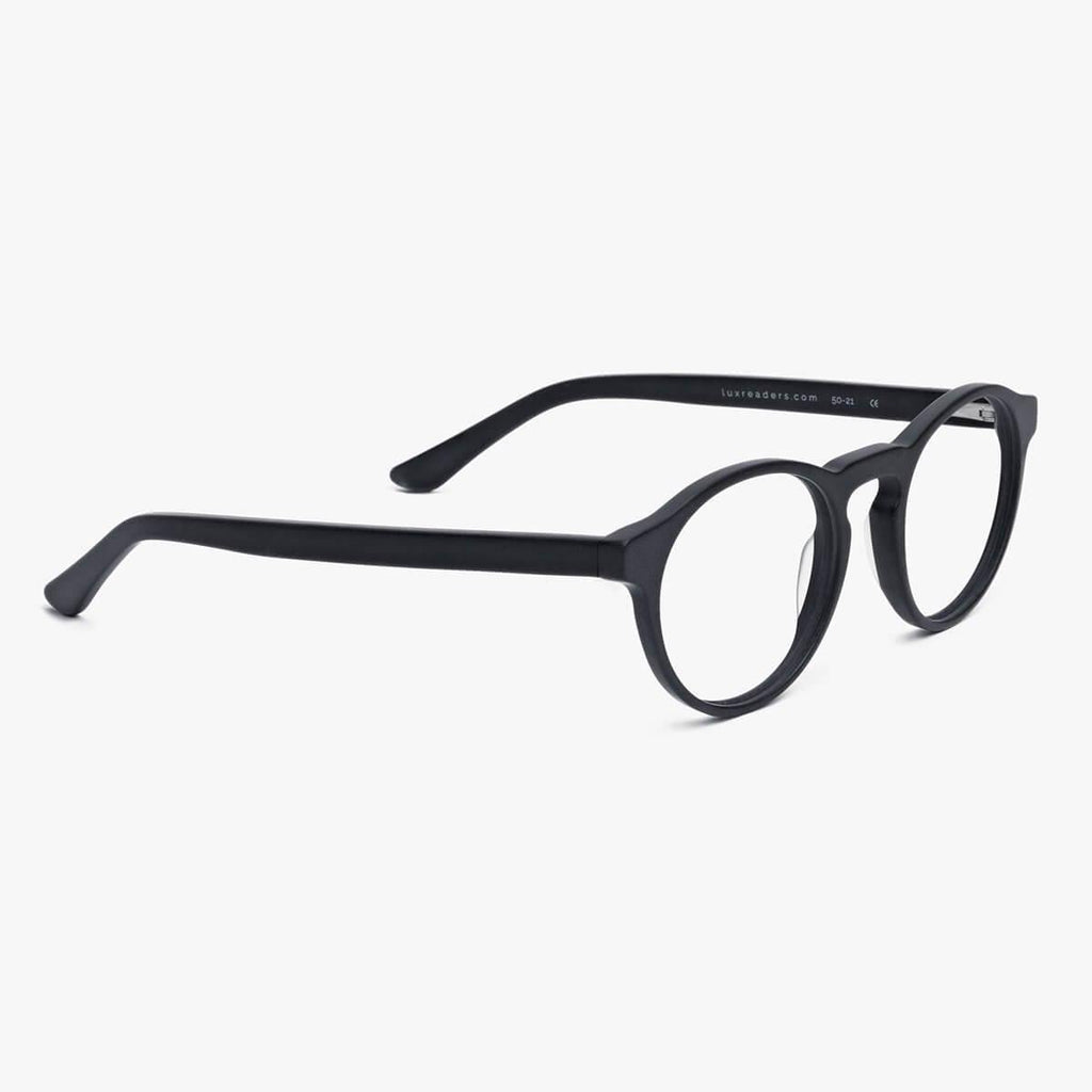 trondheim black reading glasses - www.luxreaderssweden.com