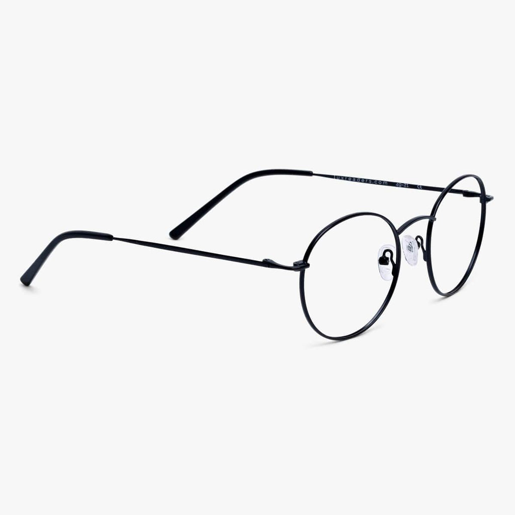 mens tromso black reading glasses - www.luxreaderssweden.com