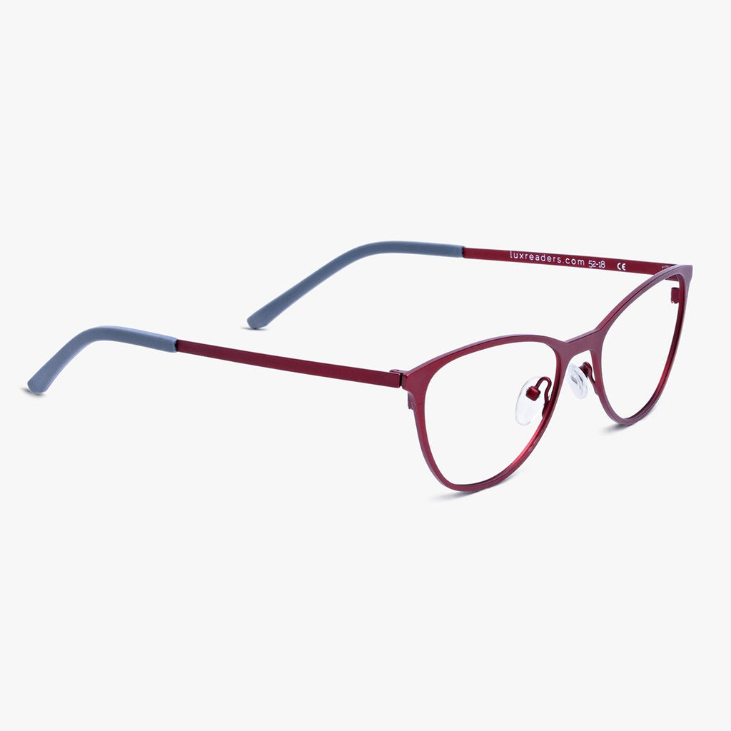 bergen red reading glasses - www.luxreaderssweden.com