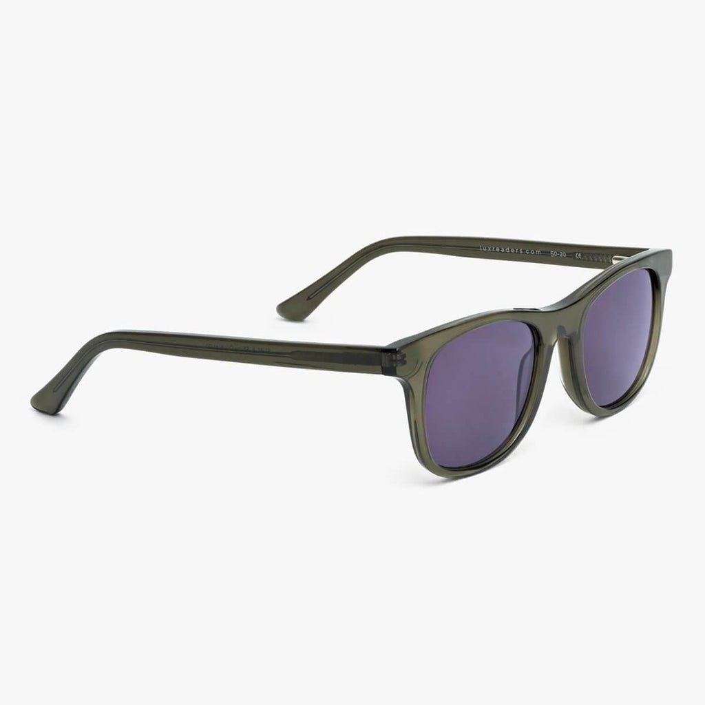 mens malmo shiny olive sunglasses - www.luxreaderssweden.com