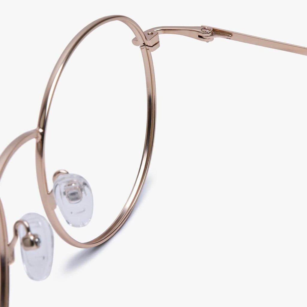 womens tromso gold reading glasses - www.luxreaderssweden.com