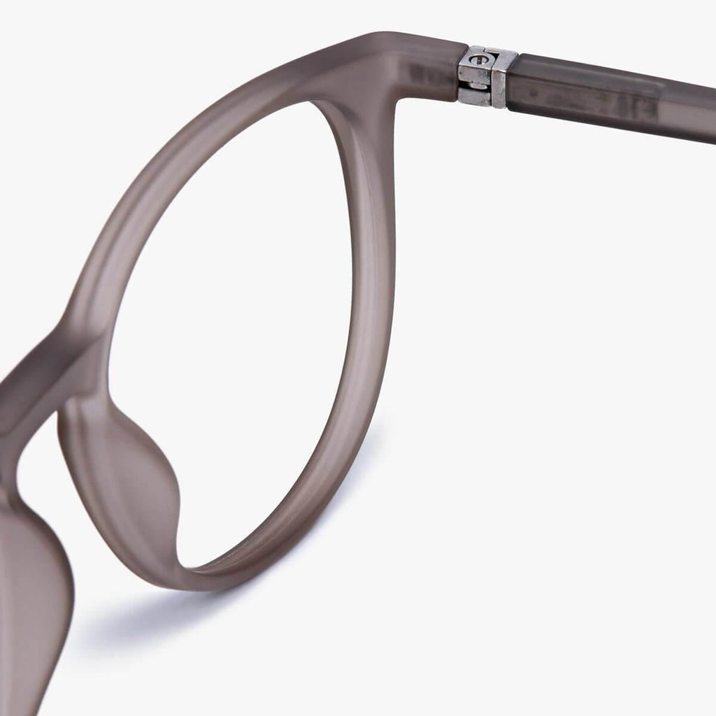 womens stockholm grey blue light glasses - www.luxreaderssweden.com