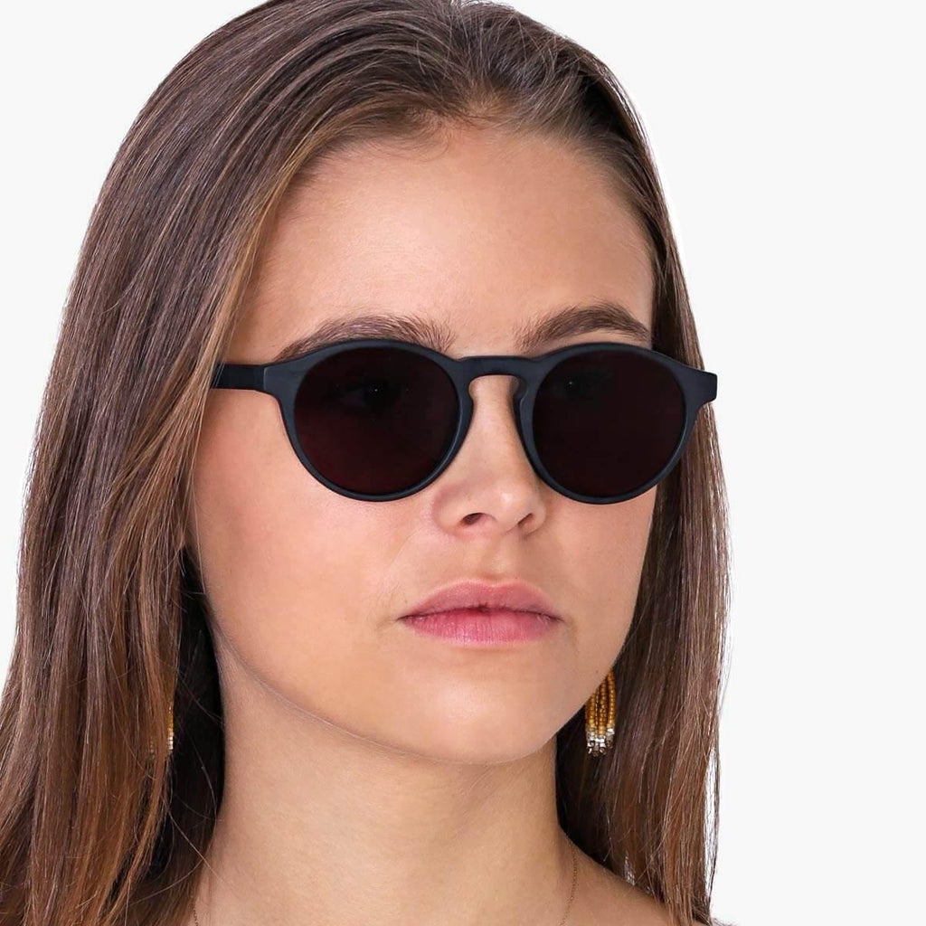 womens trondheim black sunglasses - www.luxreaderssweden.com