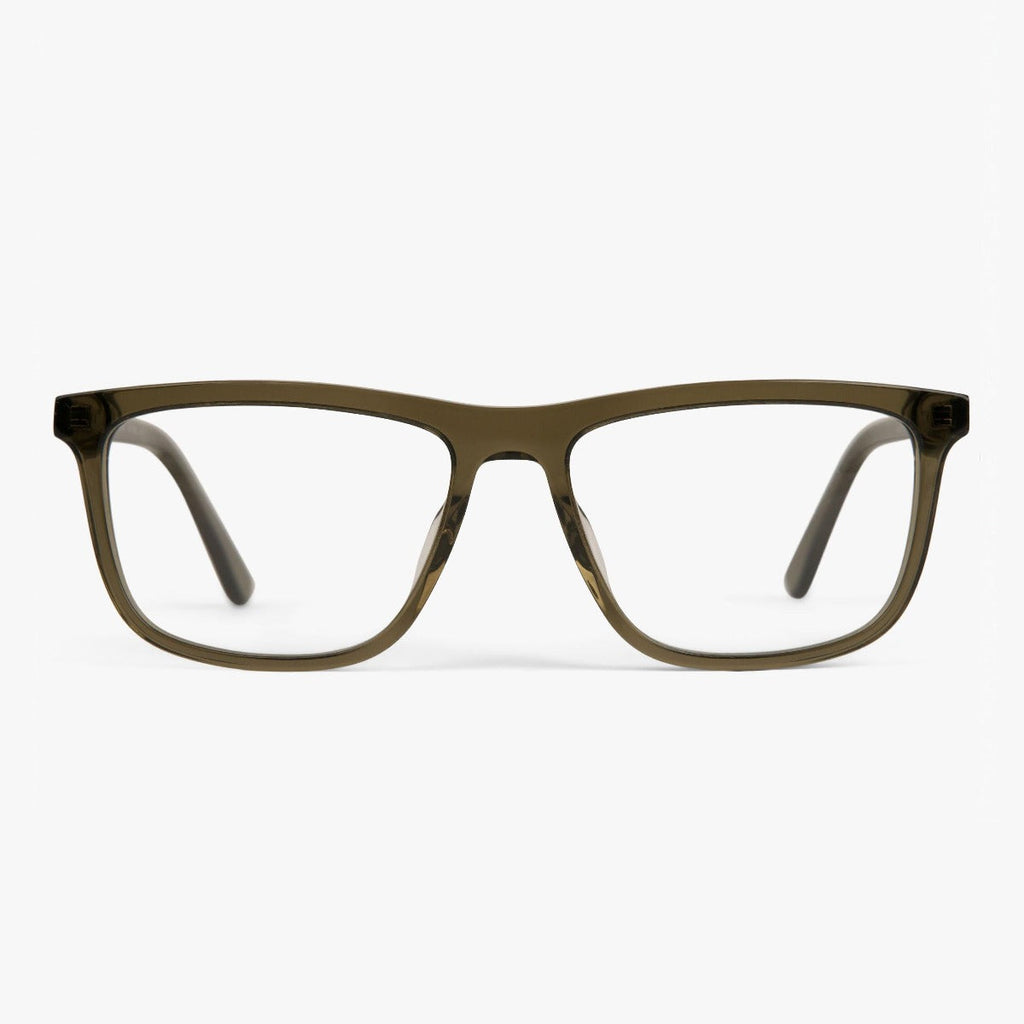 Köp Men's Adams Shiny Olive Läsglasögon - www.luxreaderssweden.com