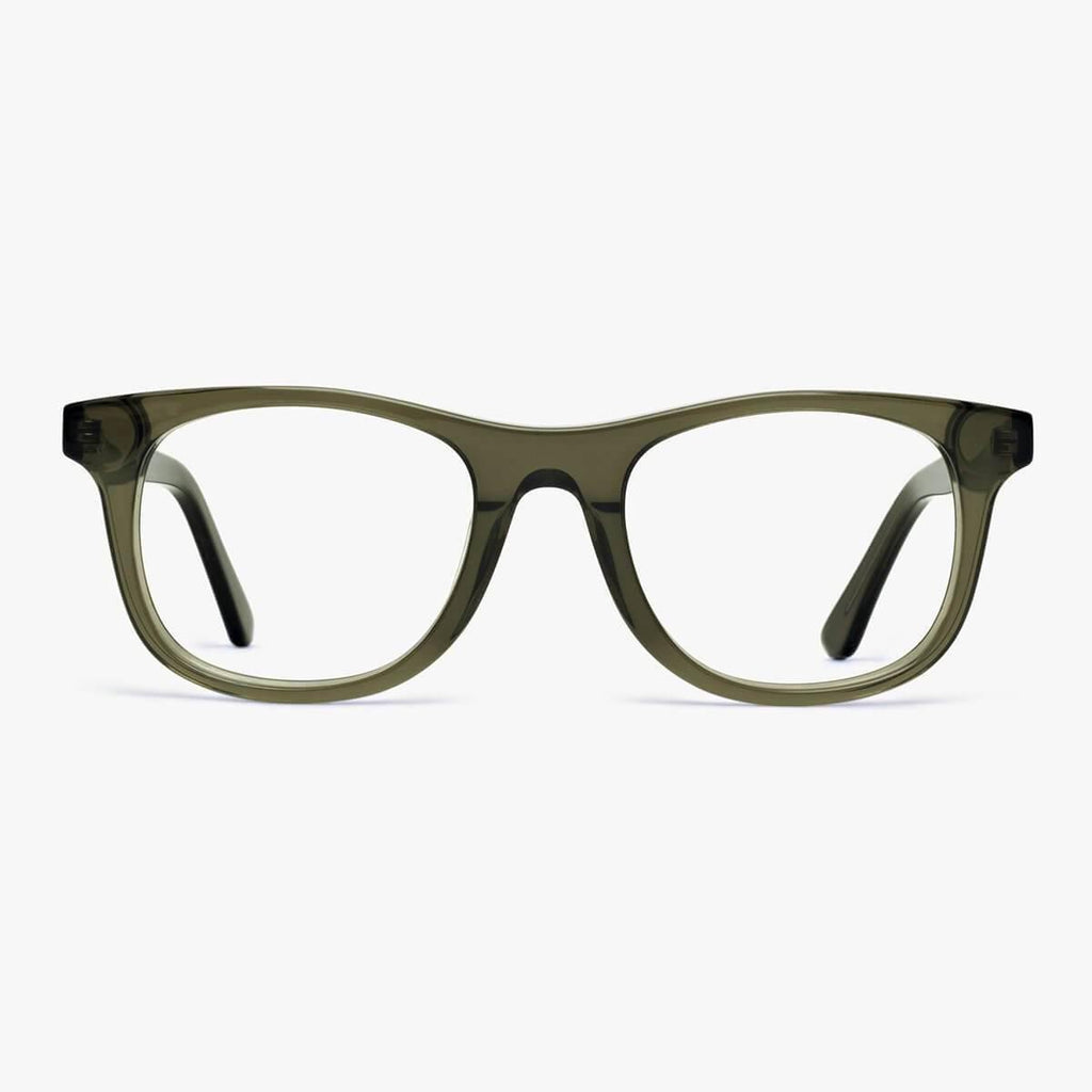 Köp Men's Evans Shiny Olive Läsglasögon - www.luxreaderssweden.com