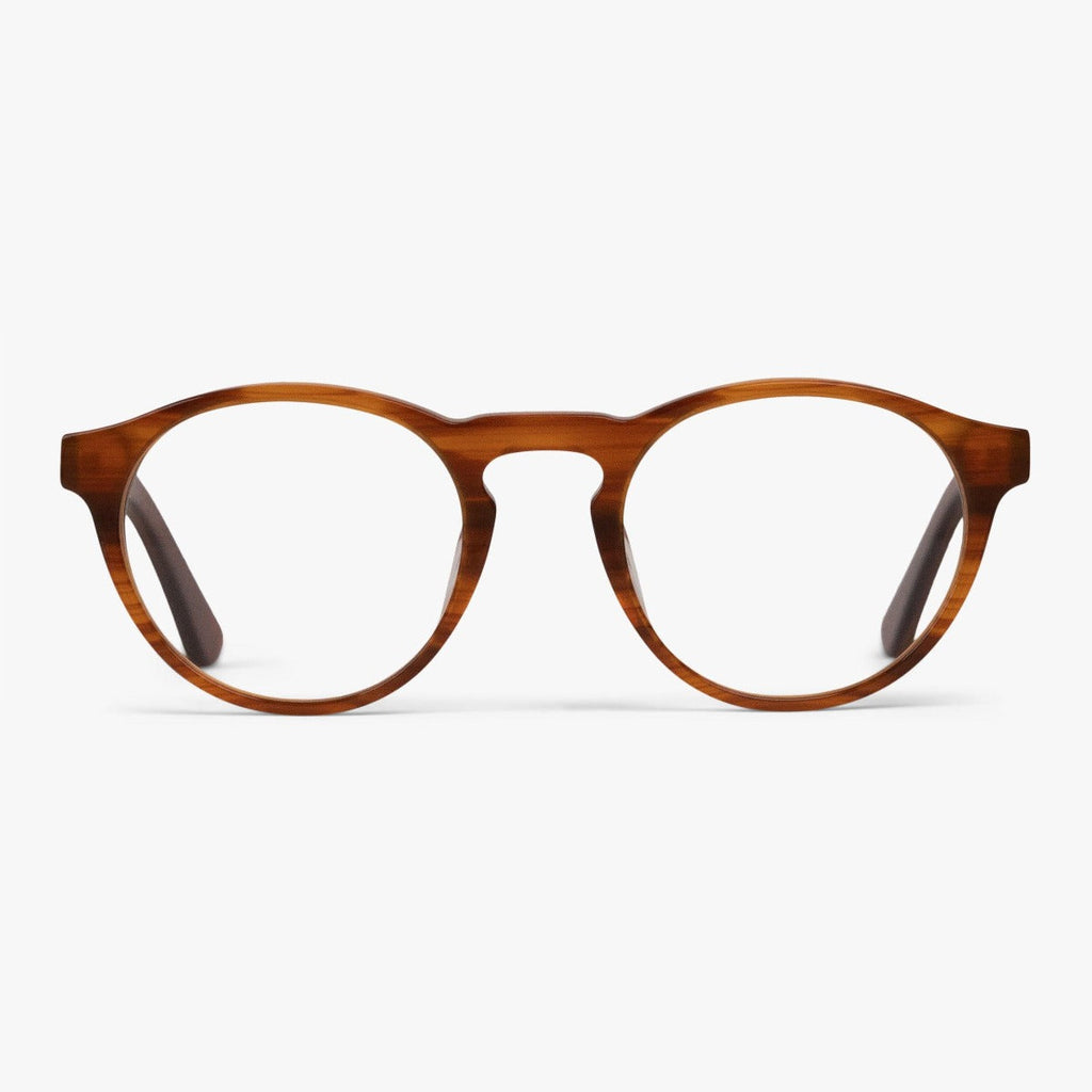 Köp Men's Morgan Shiny Walnut Läsglasögon - www.luxreaderssweden.com