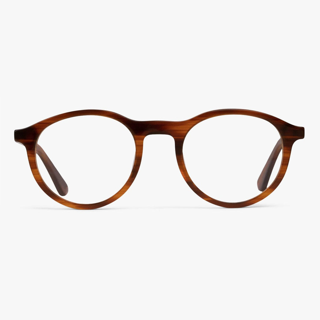 Köp Men's Walker Shiny Walnut Läsglasögon - www.luxreaderssweden.com